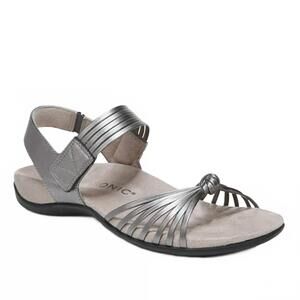 NEW VIONIC women's rest talulah strap sandals in pewter